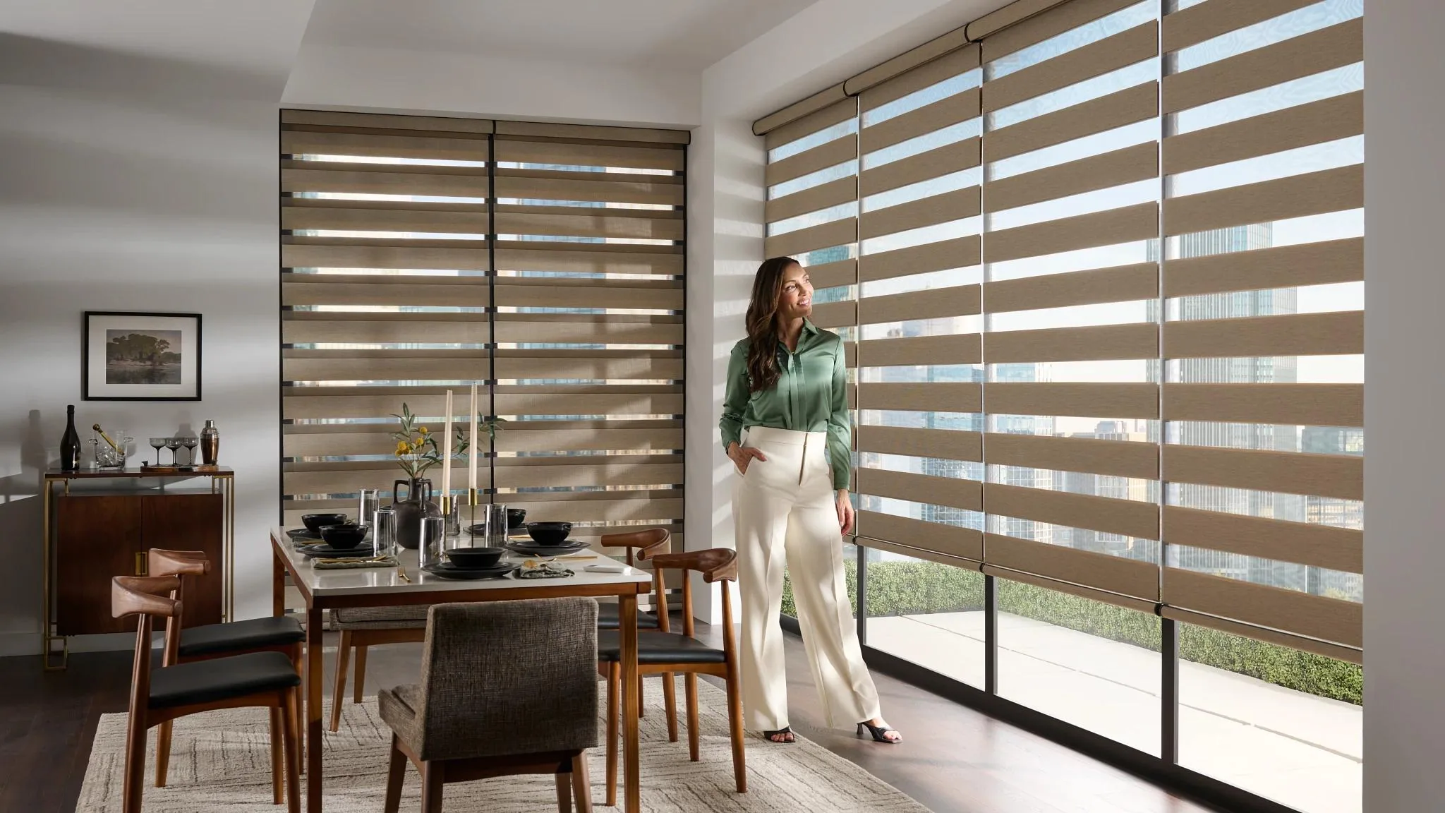 Alta banded shades, supplier photography.