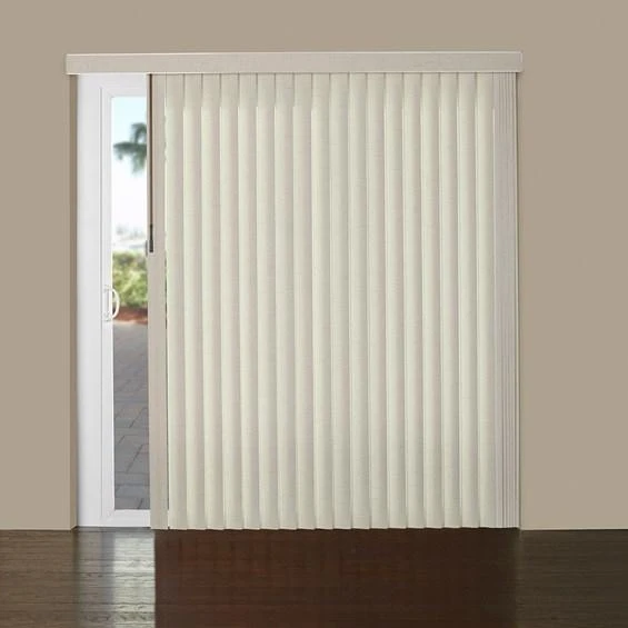 Elite Vertical Blinds covering a sliding-door opening.