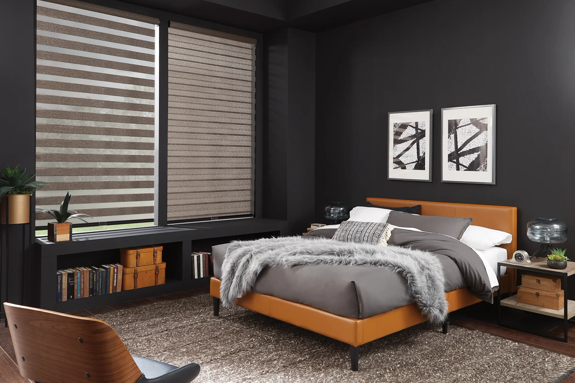 Graber layered-shade fabric from its official gallery.