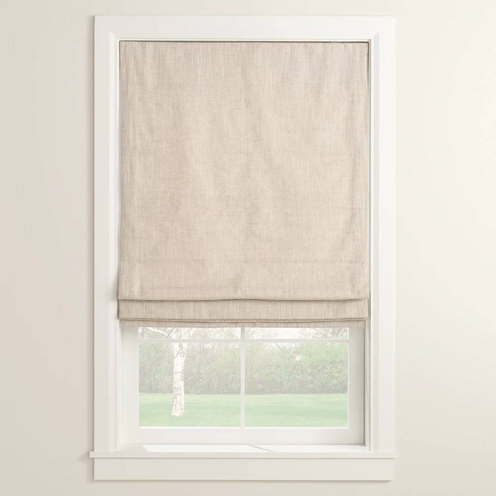 Graber Seamless Tailored Roman shade construction example.