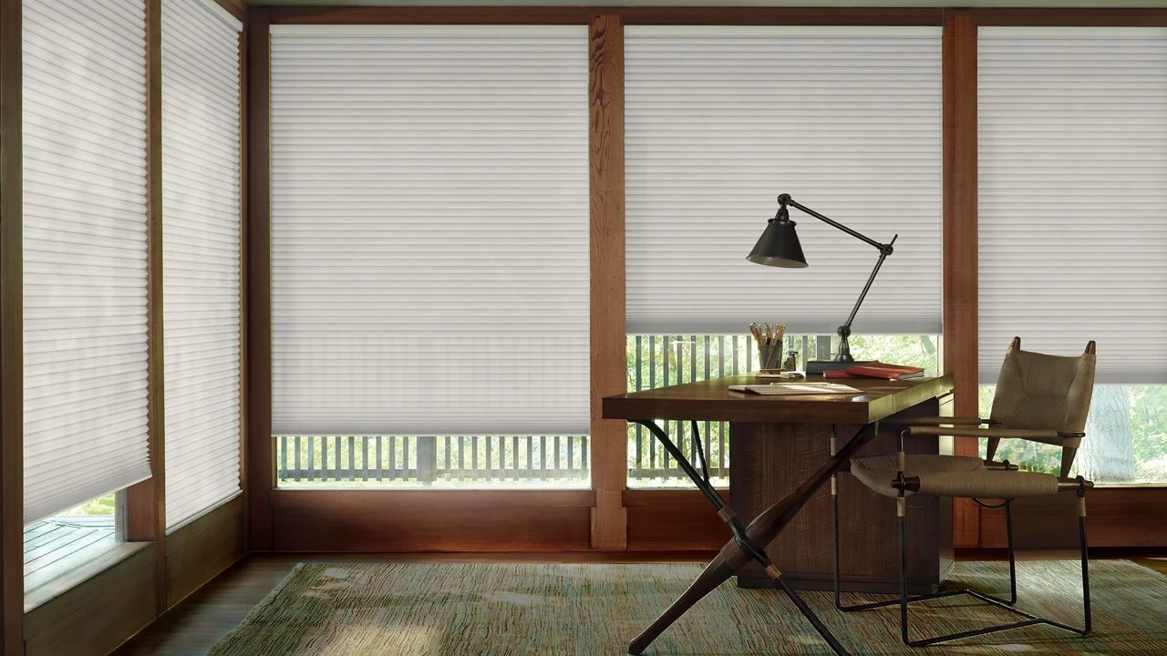 Duette Architella fabric example; LightLock channel specification is separate