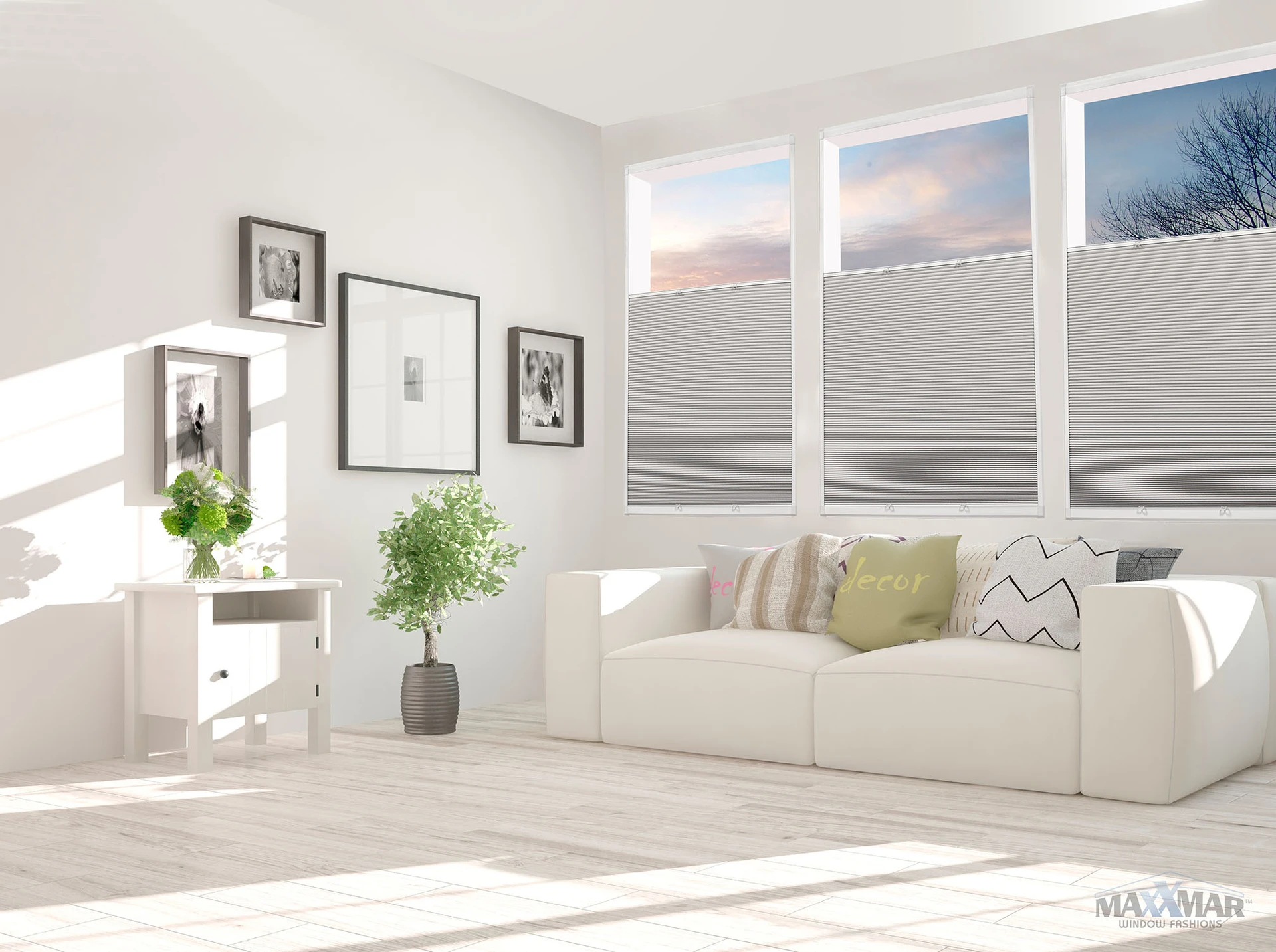 Maxxmar Cellular Shades: window-covering example.