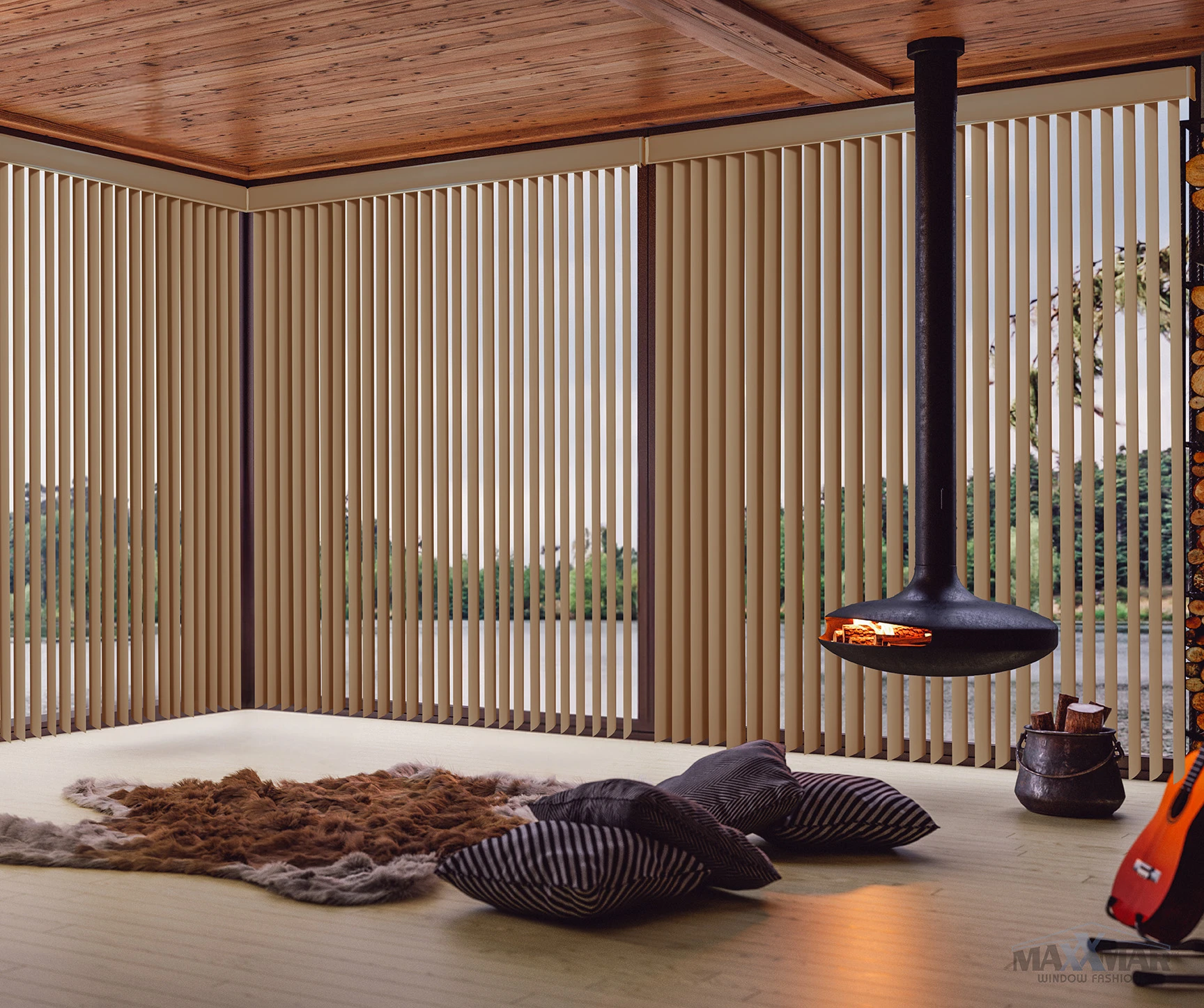 Maxxmar PVC Verticals: window-covering example.